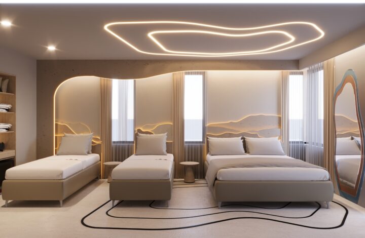 ÜÇ KİŞİLİK ODA – ŞEHİR MANZARALI